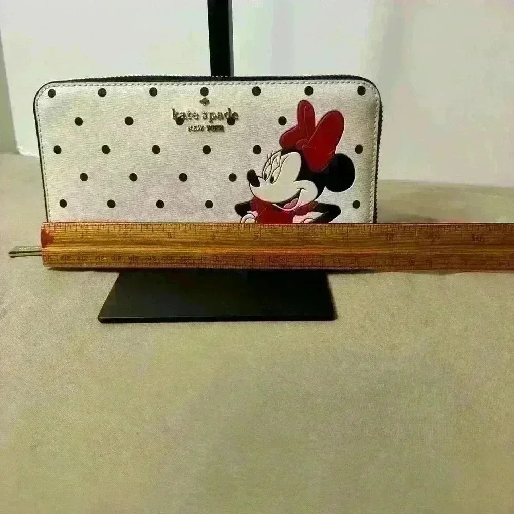 Disney—Kate Spade NY Minnie Mouse Continental Wallet. Polka Dots. NWT